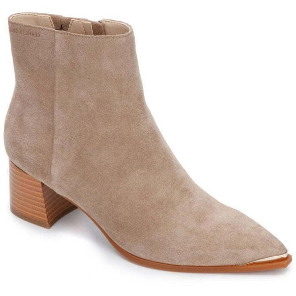 #23 Kenneth Cole New York Womens Roanne Bootie, LT BEIGE, Size 10.0
